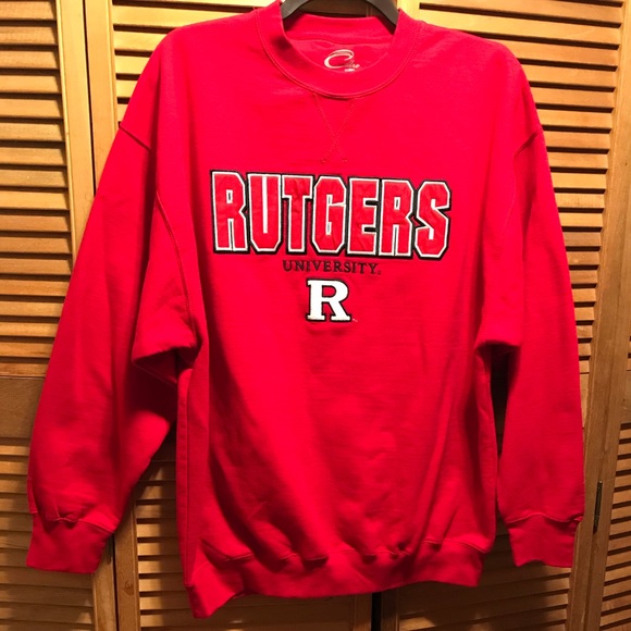 rutgers crew neck sweatshirt